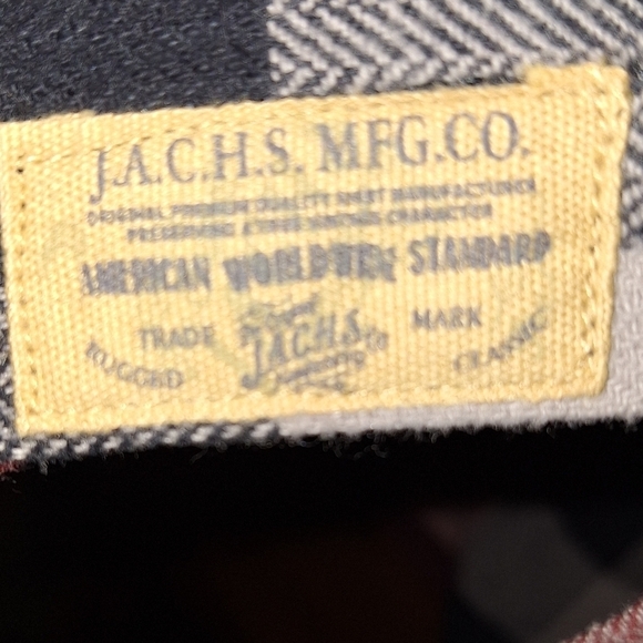 Jachs Red and Black Plaid Men's Button-down Shirt In A Size Medium. NWT. - Picture 5 of 10